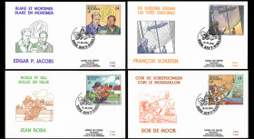 Belgique 1991 4 FDC...