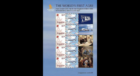 A380-50S - 2007 : Feuillet officiel The World's First A380 (Singapore)