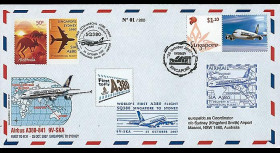 A380-51T2 - 2007 : A380 1er vol commercial Singapore-Sydney